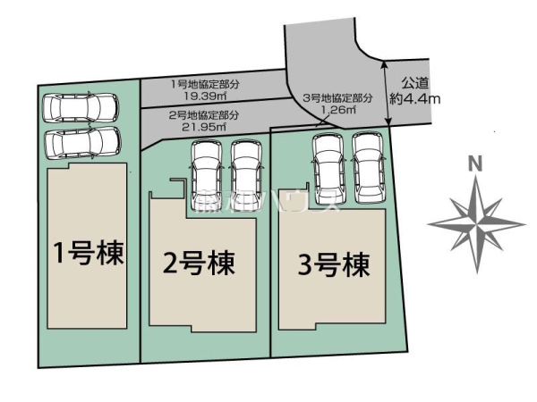 全体区画図　【福岡市早良区干隈４丁目】