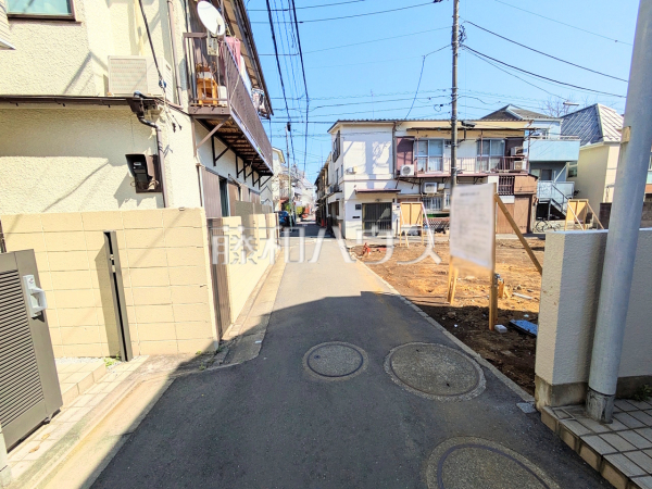 接道状況および現場風景　【杉並区梅里１丁目】