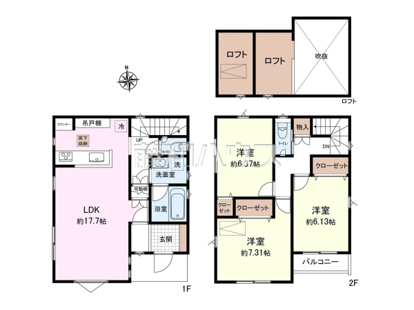 間取図　【三鷹市上連雀７丁目】
