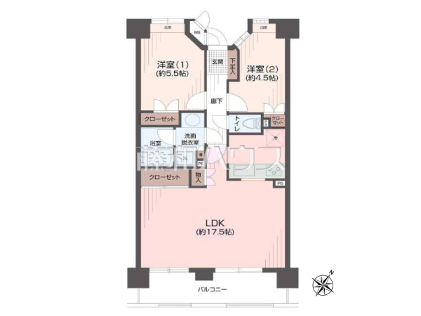 間取図　【パーク・エステート博多】