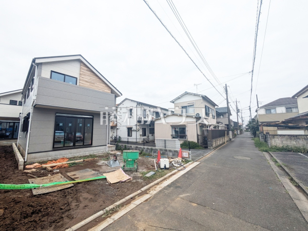 2号棟　接道状況および現場風景　【清瀬市元町２丁目】