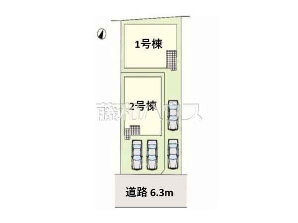 全体区画図　【春日井市弥生町１丁目】