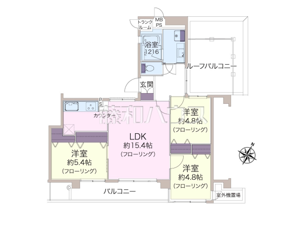 間取図　【ベルザ多摩センター】