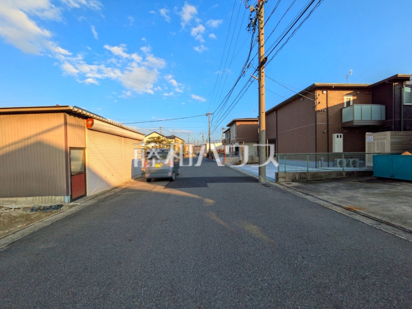 接道状況および現場風景　【春日井市下条町３丁目】