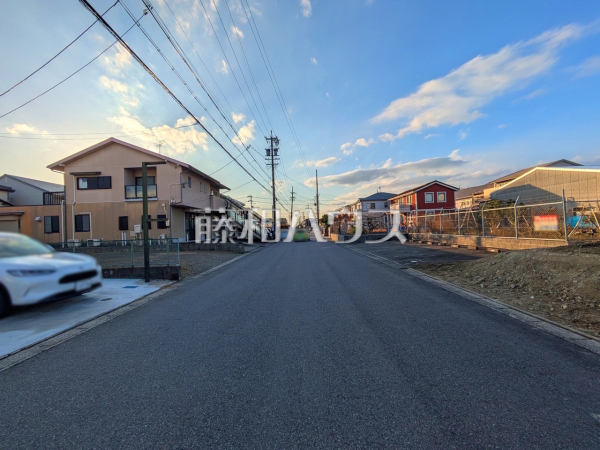 接道状況および現場風景　【春日井市下条町３丁目】