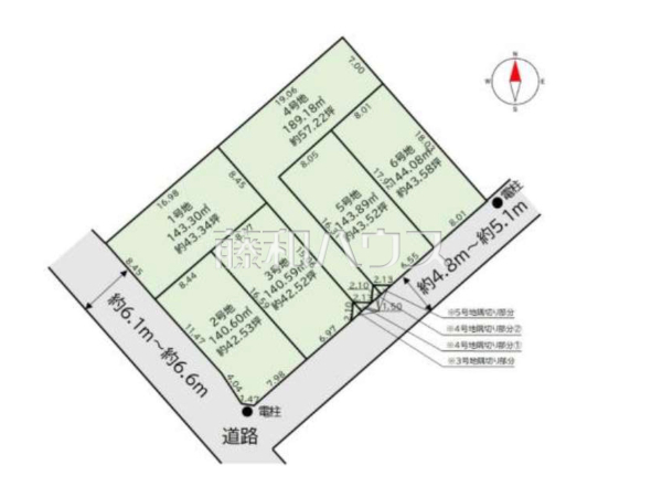 全体区画図　【糟屋郡志免町志免４丁目】