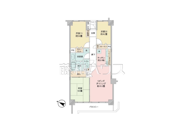 間取図　【ファミール高幡不動】