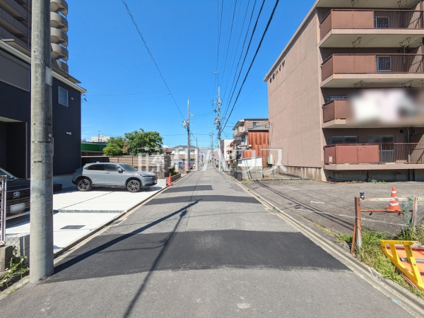 接道状況および現場風景　【名古屋市北区上飯田南町２丁目】