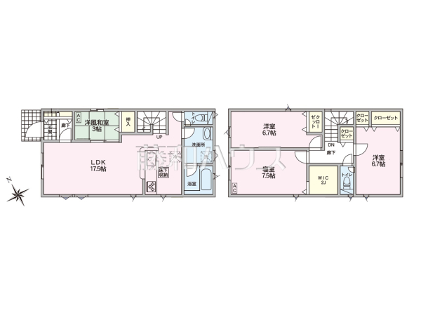 間取図　【名古屋市守山区川西１丁目】