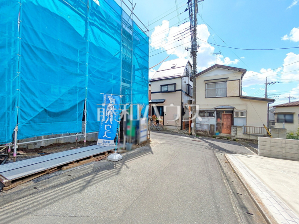 接道状況および現場風景　【富士見市渡戸３丁目】