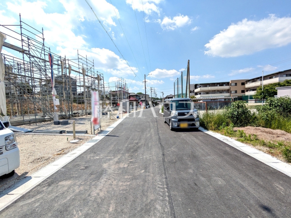 接道状況および現場風景　【名古屋市守山区大字中志段味字古山田】
