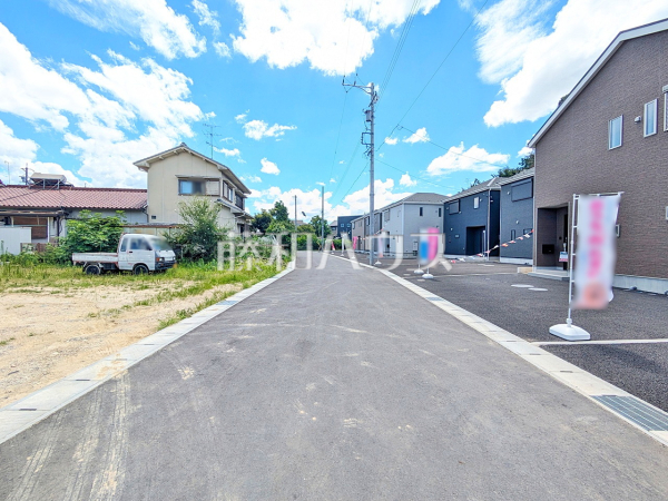 接道状況および現場風景　【名古屋市守山区大字中志段味字古山田】