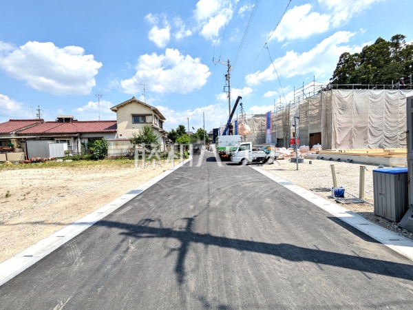 接道状況および現場風景　【名古屋市守山区大字中志段味字古山田】
