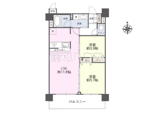 間取図　【パテラ八王子】