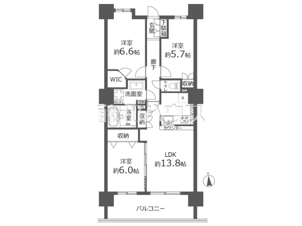 間取図　【クレアシティ所沢】