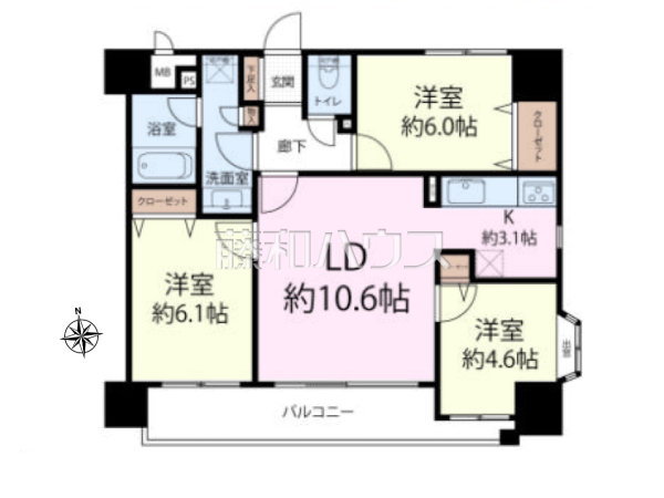 間取図　【藤和シティホームズ高円寺】