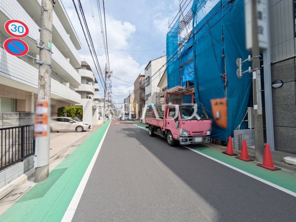 接道状況および現場風景　【練馬区関町東１丁目】