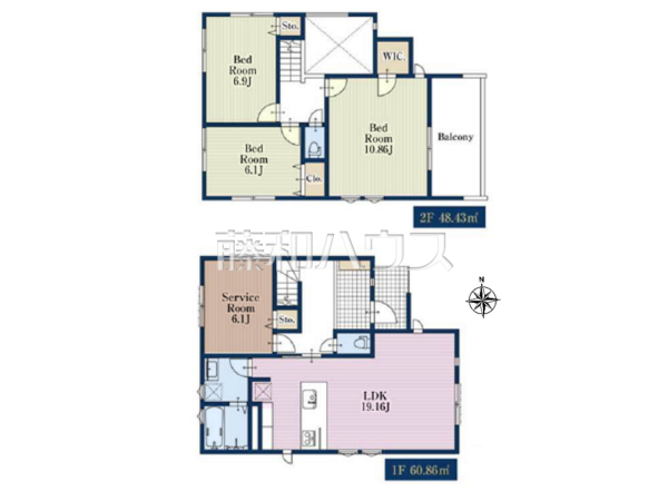 間取図　【所沢市大字北秋津】 平日のご案内も可能です。まずはお気軽にお問合せ下さいませ。 