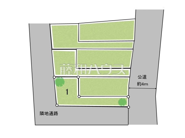 全体区画図　【三鷹市牟礼１丁目】