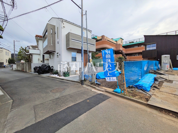 接道状況および現場風景　【三鷹市牟礼１丁目】