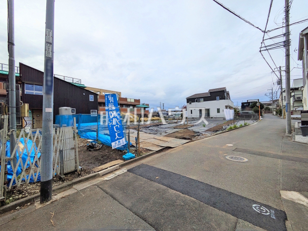 接道状況および現場風景　【三鷹市牟礼１丁目】