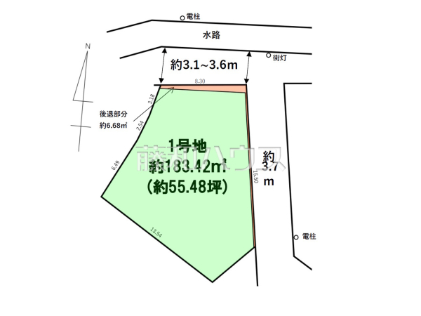 全体区画図　【福岡市南区老司１丁目】