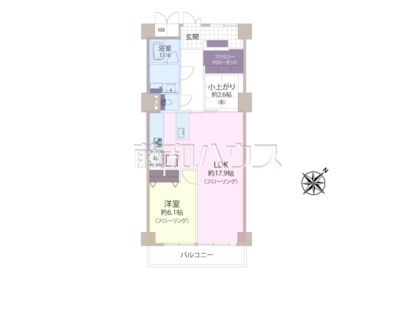 間取図　【 日商岩井今泉マンション】