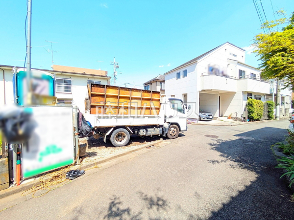 接道状況および現場風景　【八王子市万町】