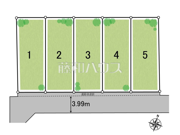 全体区画図　【中野区上鷺宮３丁目】