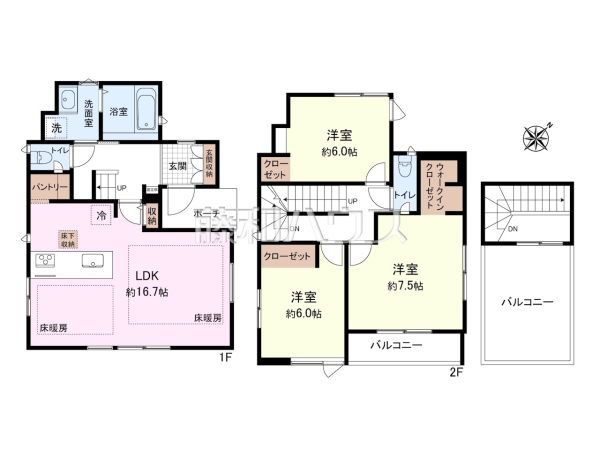 間取図　【富士見市水谷２丁目】