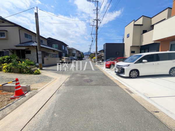 接道状況および現場風景　【福岡市早良区田隈３丁目】