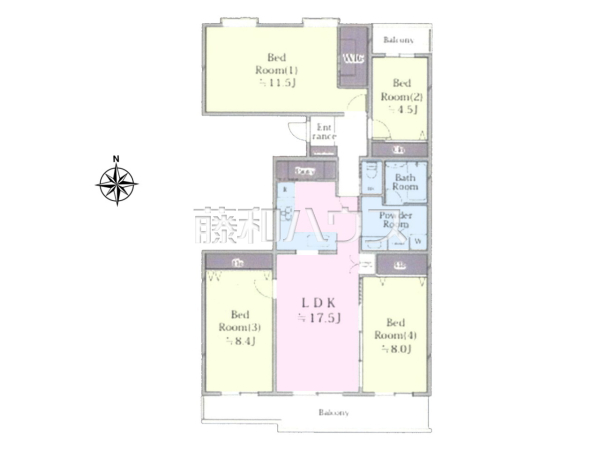間取図 【エストラーセ長池】 間取図 【エストラーセ長池】