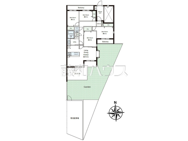 間取図　【所沢緑町ガーデンハウス】