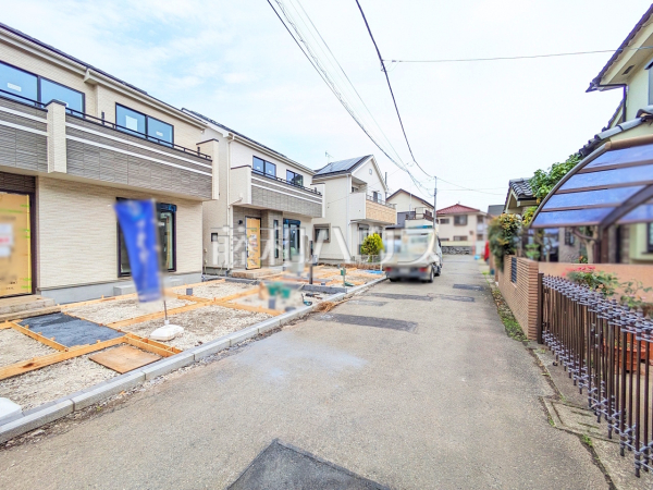 接道状況および現場風景　【小金井市前原町４丁目】