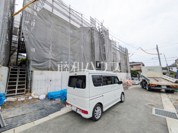 5号棟　接道状況および現場風景　【福岡市東区八田３丁目】