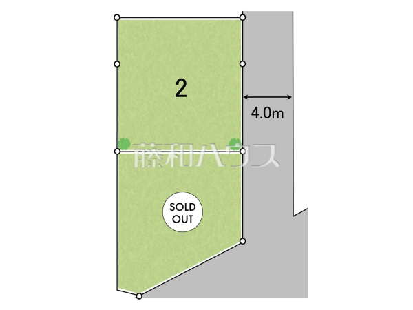 全体区画図　【所沢市花園４丁目】