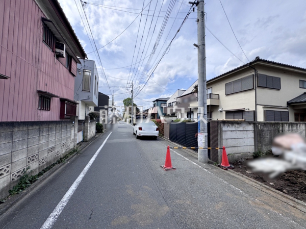 接道状況および現場風景　【小金井市緑町２丁目】