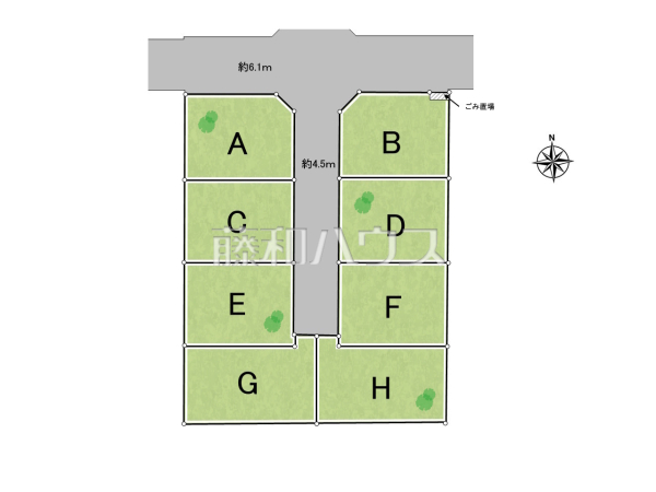 全体区画図　【練馬区大泉学園町６丁目】