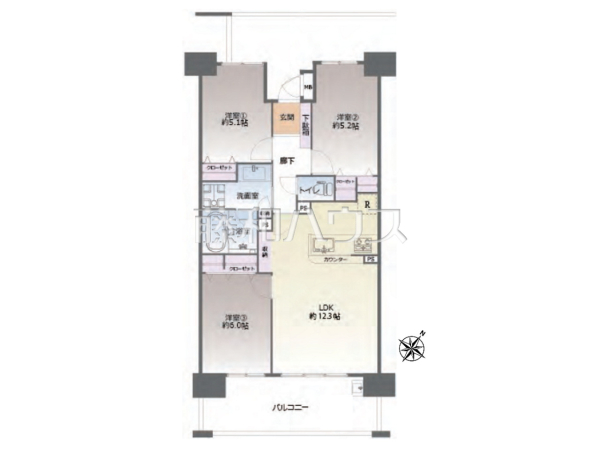 間取図　【アウルステージアン・シオ博多駅南】