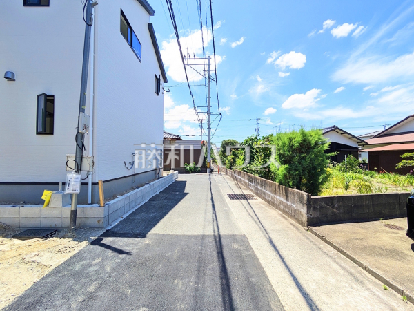 接道状況および現場風景　【福岡市西区今宿２丁目】