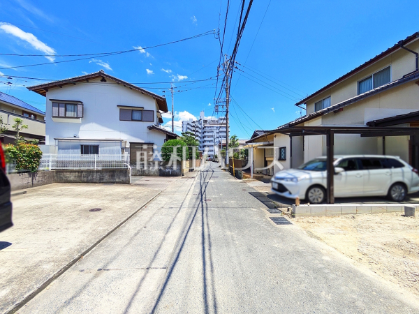 接道状況および現場風景　【福岡市西区今宿２丁目】