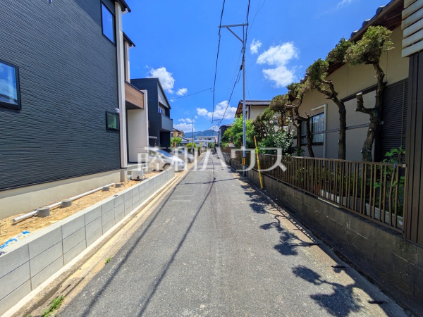 接道状況および現場風景　【福岡市西区今宿２丁目】