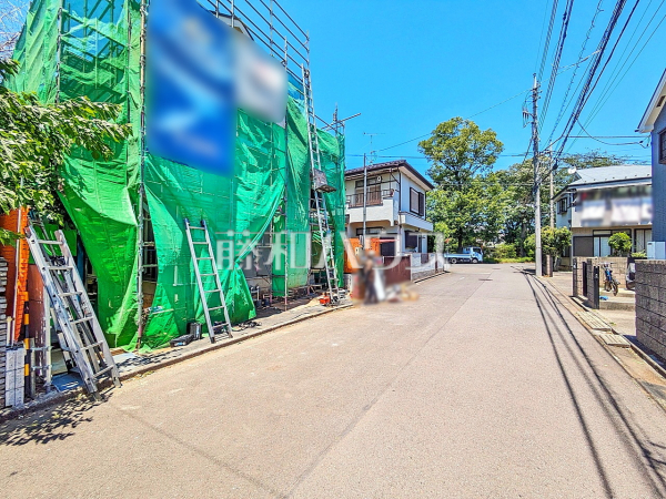 接道状況および現場風景　【立川市砂川町４丁目】