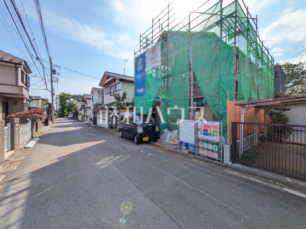 接道状況および現場風景　【立川市砂川町４丁目】