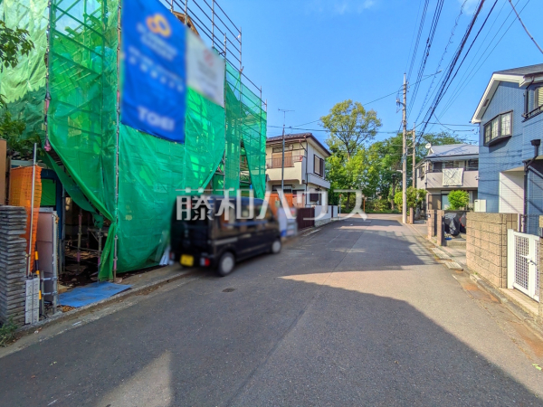 接道状況および現場風景　【立川市砂川町４丁目】