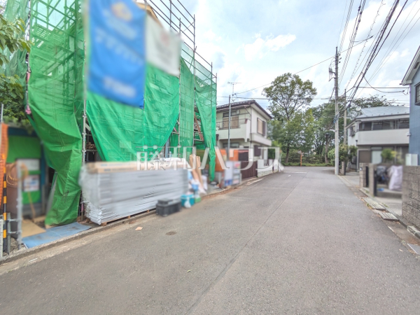 接道状況および現場風景　【立川市砂川町４丁目】