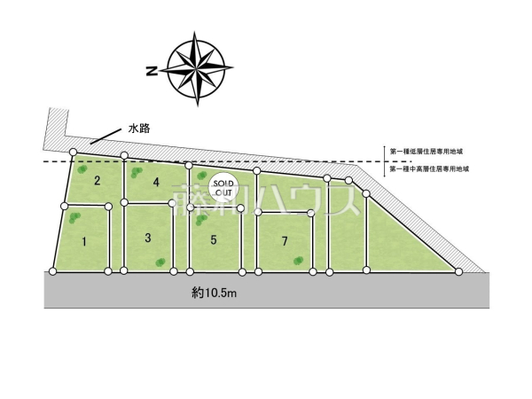 全体区画図　【小平市回田町】