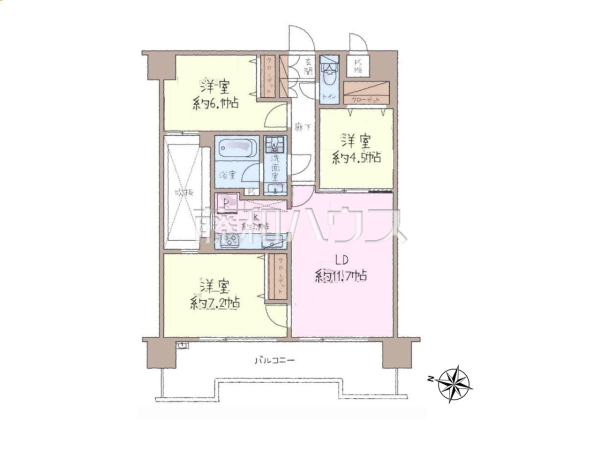 間取図　【マイキャッスル八王子元横山町】