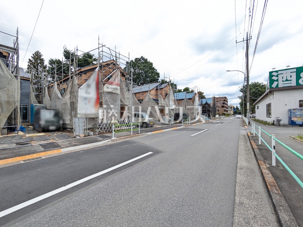 接道状況および現場風景　【小平市回田町】