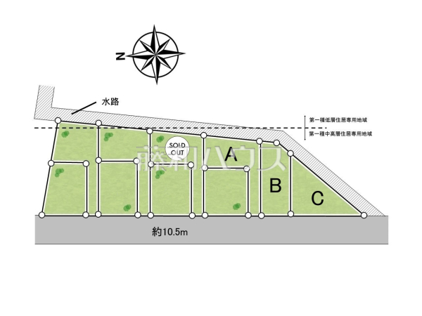 全体区画図　【小平市回田町】